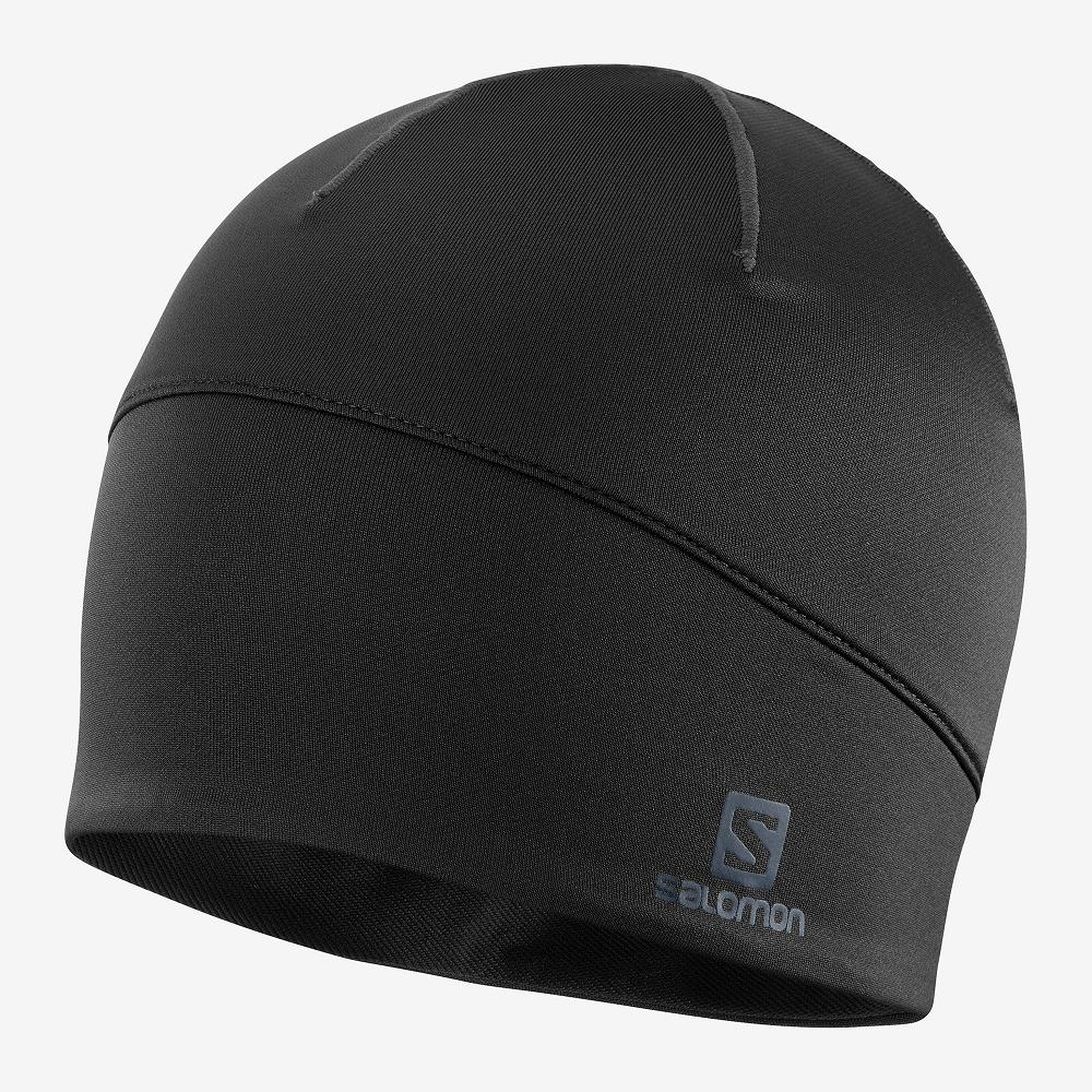 Salomon Singapore Mens Headwear - ACTIVE Black | 95243-TXJZ